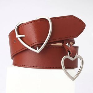 Nieuwe Liefdesgespsriem Simpele Mode Dames Hart Hangende Decoratieve Vrouwenriem Groothandel R2201 - Product Image 2