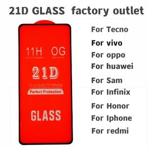 21d 9H HD toàn màn hình bảo hiểm Tempered Glass bảo vệ màn hình cho TECNO/infinex loạt chống sốc 3D Radian điện thoại di động phim - Product Image 2