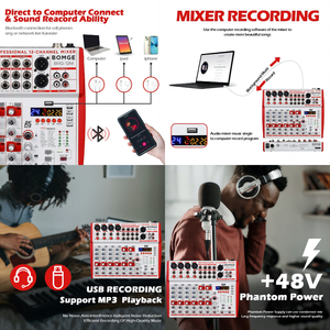 Mezclador de <span class=keywords><strong>audio</strong></span> de 12 canales USB para streaming, mezclador de <span class=keywords><strong>audio</strong></span> de buena oferta, popular, de gran oferta, en el momento de la llegada - Product Image 6