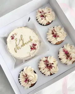 Anneler günü kek kutusu 5 cupcakes dekorasyon ambalaj hediye kutusu pişirme pasta tote kutusu