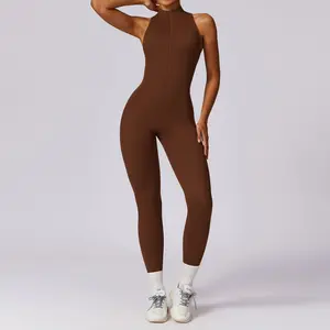 Women's Yoga Bodysuit With Loose 1 Piece Tummy Control Jumpsuit With Sports Workout Playsuits Fitness Clothing Women