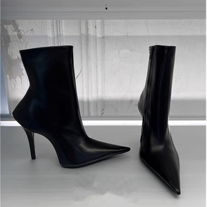 Bottines mi-mollet à talon fin pour femmes, sexy, 2024 - Product Image 2