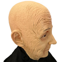 Halloween drôle masque de clown en latex Halloween, masque d'Halloween led s'allume, cosplay Halloween masques vieil homme couvre-chef transgenre