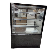 Gâteau réfrigérateur vitrine refroidissement par air affichage réfrigérateur verre refroidisseur boulangerie vertical gâteau vitrine