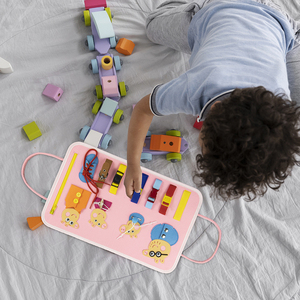 Juguetes Montessori Hagomyhome para Niños de 2-3 Años, Tableros de Actividades de Fieltro para Educación Temprana, Material de Poliéster, Tamaño Personalizado - Product Image 1