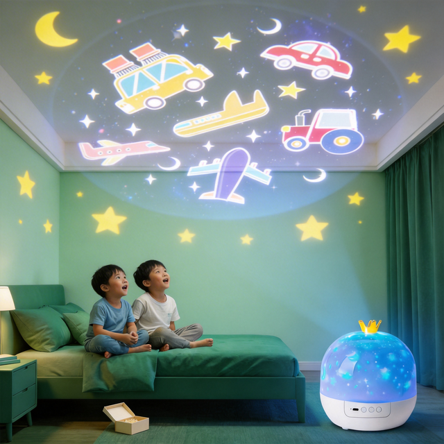 Youkela Star Projector for Bedroom Galaxy Night Light Christmas Gift Toy for Kids 360° Rotating Astronaut Space Projector