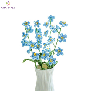 Ramo <span class=keywords><strong>de</strong></span> <span class=keywords><strong>Flores</strong></span> <span class=keywords><strong>de</strong></span> No Me Olvides Hecho a Mano con Ganchillo, <span class=keywords><strong>Flores</strong></span> Artificiales <span class=keywords><strong>de</strong></span> Hilo Tejido, Regalo DIY, Decoración del Hogar, Flor <span class=keywords><strong>de</strong></span> Ganchillo - Product Image 5