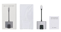 Adaptateur USB Ethernet OTG pour USB C à RJ45 Ethernet LAN réseau filaire 100mbs convertisseur Audio 3.5mm pour téléphone mobile à port de type c