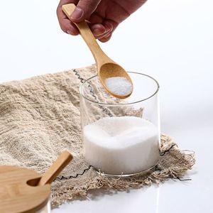 Transparent Bamboo Wooden Lid Seasoning <b>Jar</b> Set High Borosilicate Glass Bottle Moisture-proof <b>Kitchen</b> Food <b>Storage</b> Parties - Product Image 4