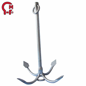 Hameçon pliable HLM à quatre branches, structure compacte, gain de place, portable pour bateaux pneumatiques et embarcations de pêche - Product Image 4