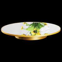 Nouveau support de présentation rotatif très demandé, couleur or mat avec plateau miroir, plateau tournant électronique