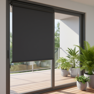 Store banne extérieur anthracite 120x250 cm occultant pour intérieur et extérieur, design minimaliste, en polyester - Product Image 2