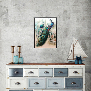 <span class=keywords><strong>Peinture</strong></span> au <span class=keywords><strong>diamant</strong></span> 5D DIY 30*40cm, deux paons, <span class=keywords><strong>point</strong></span> <span class=keywords><strong>de</strong></span> <span class=keywords><strong>croix</strong></span>, décoration murale, broderie au <span class=keywords><strong>diamant</strong></span>, <span class=keywords><strong>peinture</strong></span> carrée en strass - Product Image 2