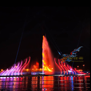 حجم كبير مزخرف مسرح راقص خارجي ، عرض ألعاب نارية ، عرض النافورة لمدينة الرياض بشارع المملكة العربية السعودية - Product Image 2