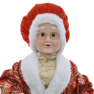 Nouvelle collection <span class=keywords><strong>de</strong></span> Noël : Figurines décoratives <span class=keywords><strong>de</strong></span> grand-père et grand-mère Père Noël <span class=keywords><strong>de</strong></span> 45 cm pour les arrangements <span class=keywords><strong>de</strong></span> scène festive - Product Image 4