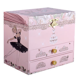 कभी भी उज्ज्वल कारखाने कस्टम लोगो संगीत बॉक्स 175 # लकड़ी mdf कागज पवन-अप उष्णकटिबंधीय वन बैलेरीना दर्पण के साथ जन्मदिन उपहार - Product Image 5