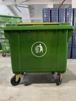 Vente en gros Nouveau design Poubelle à roulettes en plastique d'extérieur de grande capacité 120L 240L 660L 1100L avec pédale