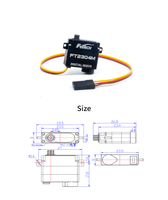 Servomoteur numérique micro sans noyau 6V 3KG à engrenages métalliques, haute vitesse 0,075 sec, pour voitures RC 1/28 / mini drones RC, avions, robots, avec fonction de verrouillage