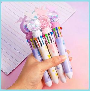 Hot Selling Wholesale Promotional 10 Colors 1 Retractable 0.5mm Plastic <b>Multi</b>-Functional OEM Ballpoint <b>Pen</b> Cute Butterfly Animal - Product Image 6