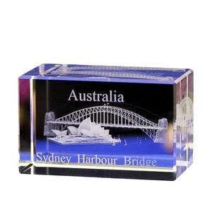 Sculptures en cristal personnalisées sur mesure représentant des monuments mondiaux, tels que la Mélodieuse de Sydney, pour la décoration intérieure et les souvenirs touristiques. - Product Image 6