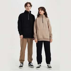 Sweat à capuche zippé col roulé épais personnalisé en coton et polyester, design unisexe, broderie de logo, imprimé, streetwear, coupe-vent, poids lourd - Product Image 3