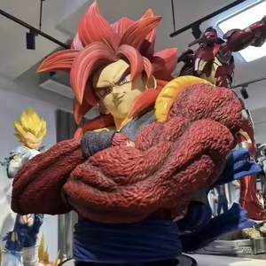 Escultura de Personaje de Acción de Dragon Ball, Busto de Anime de Vegeta, Busto de Goku para Decoración del Hogar - Product Image 1