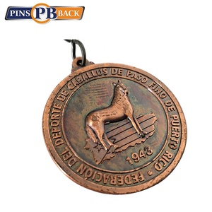 Mode großhandel individuelle hight polnischen gold überzug award 2,5 zoll college medaille - Product Image 4