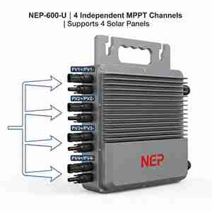 BDM2000 2000W Microinverter Grid Tie Solar Single Phase High Efficiency IP67 <b>Waterproof</b> Residential Balcony Solar System BDM2000 - Product Image 2