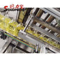 Solidpack Automatische Tracking Verpakkingsproductielijn Zonnebloemolie Kookpalmolie Plantaardige Olie Afvulmachine