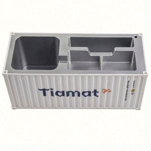 Organizador de Escritorio Personalizado de ABS, Portalápices con Diseño de Contenedor de Envío - Product Image 3
