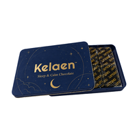 Chocolat noir pour le sommeil et la détente nocturne, avec glycinate de magnésium bleu étoilé, complément nutritionnel pour adultes, pour un sommeil réparateur et apaisant