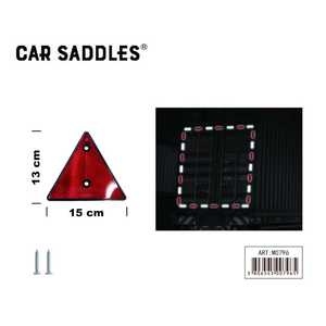 Car Saddles Reflective Red <b>Triangle</b> 13x15 Cm Plastic Screw Fixing for Trailer Safety Marker - Product Image 2