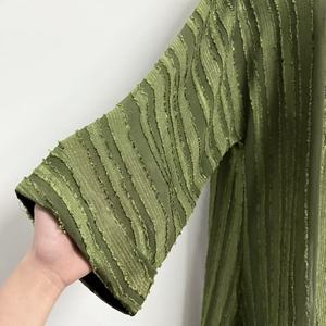 Abaya Clásica <span class=keywords><strong>de</strong></span> Satén con Encaje, Estilo Abierto, Color Puro, para Mujeres Musulmanas Árabes <span class=keywords><strong>de</strong></span> Dubái - Product Image 3