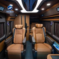 Sièges de voiture de luxe réglables en cuir OEM, modification des sièges de voiture aérodynamiques pour Toyota Hiace Quantum Coaster
