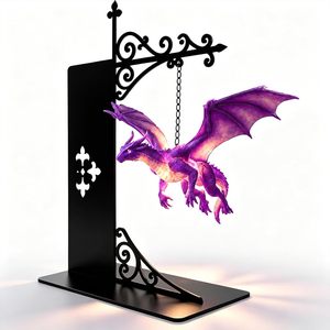 Floating <b>Dragon</b> Bookshelf Lamp Led Desk <b>Light</b> With Hanging Design For Reading Night <b>Light</b> - Product Image 1