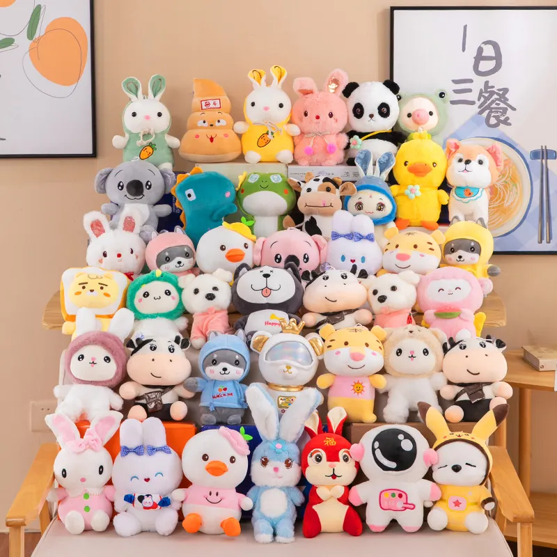 Vente en gros pas cher Promotion Machine à griffes Poupée 16-20cm Mix Machine en peluche Jouets Poupée en peluche douce de haute qualité Jouets en peluche