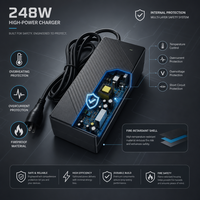 Chargeur de vélo électrique 36V avancé, adaptateur d'alimentation au lithium à charge rapide 42V 6A pour vélo électrique Bosch, prix d'usine