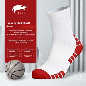 Calcetines de Baloncesto para Hombre, Absorbentes de Sudor, Antideslizantes, Transpirables, con Suela de Toalla, Calcetines Deportivos Profesionales para Correr - Product Image 4