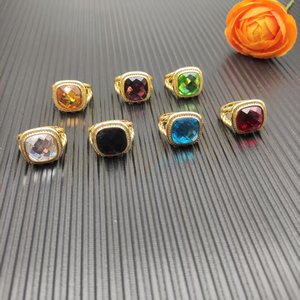 고품질 패션 주얼리 크리스탈 은도금 반지 커플 남녀 반지 약혼 주얼리 도매 오리지널 로고 - Product Image 4