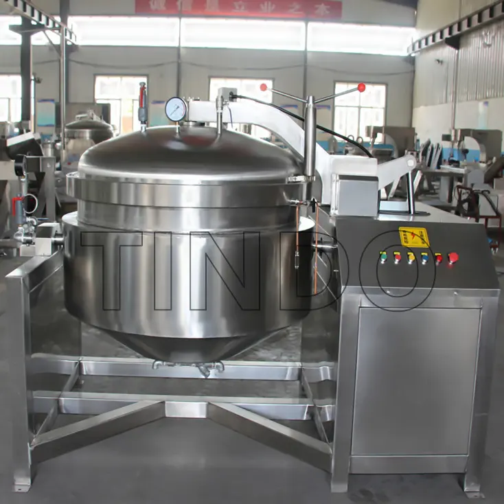 100-2000 litri automatico a vapore Autoclave bollente carne macchina per cucinare pentola pentola elettrica industriale pentola per cottura