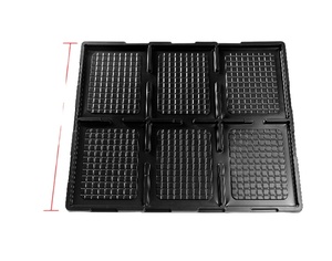 Đen Pet PS chống tĩnh hỗ trợ bên trong khay cho điện tử PCB bộ phận công nghiệp doanh thu gói vỉ nhựa Tấm & bát - Product Image 6