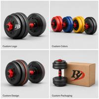 Nouvelle conception 4 en 1 Ensemble d'haltères multifonctionnel réglable 10KG 30KG 20KG 40KG Équipement de musculation
