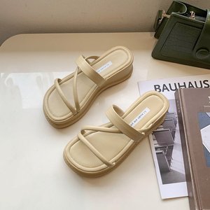 Sandalias de Plataforma para Mujer, Chanclas, Zapatos Casuales de Verano, Cómodas Sandalias de Diseñador para la Playa, Sandalias para Nadar - Product Image 3