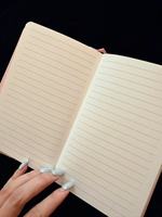Carnet de notes pour femme avec couverture en tissu au design fantaisie personnalisé, papier épais, design unique, 360 pages