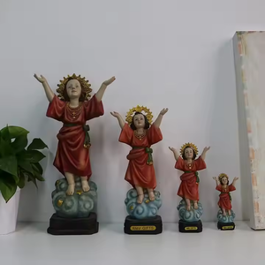 Figurine de la nativité moules en résine sainte statue d'enfant divin religieux infantile jésus de <span class=keywords><strong>prague</strong></span> sculpture pour les fournitures de <span class=keywords><strong>vacances</strong></span> de noël - Product Image 6