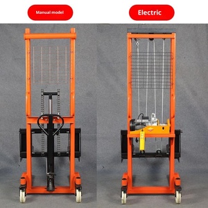 1 Ton 1,6 M Carretilla elevadora Apilador manual hidráulico Carretillas elevadoras Apilador de paletas manuales - Product Image 4
