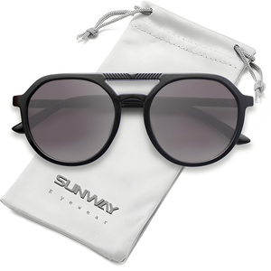 New Vintage Oversized Retro Round Polarized UV400 Sun Glasses Female Shades Custom Logo Designer Fashion Women Sunglasses Men - Product Image 2