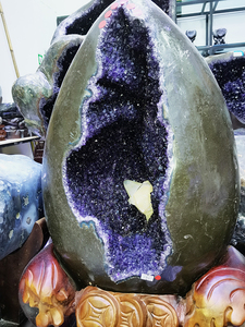 Gran Amatista Cueva Hotel Decoración Cúpula Amatista Huevo Amatista Geoda para Oficina Eco - Product Image 6