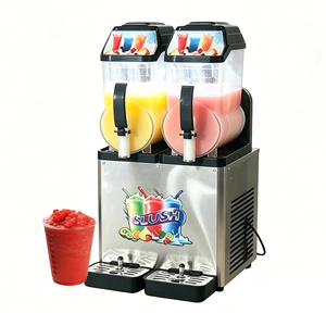 Factory Electric <b>Slushie</b> <b>Machine</b> Beverage Smoothie <b>Machine</b> Two Tanks Slush Ice <b>Machine</b> New Design - Product Image 6