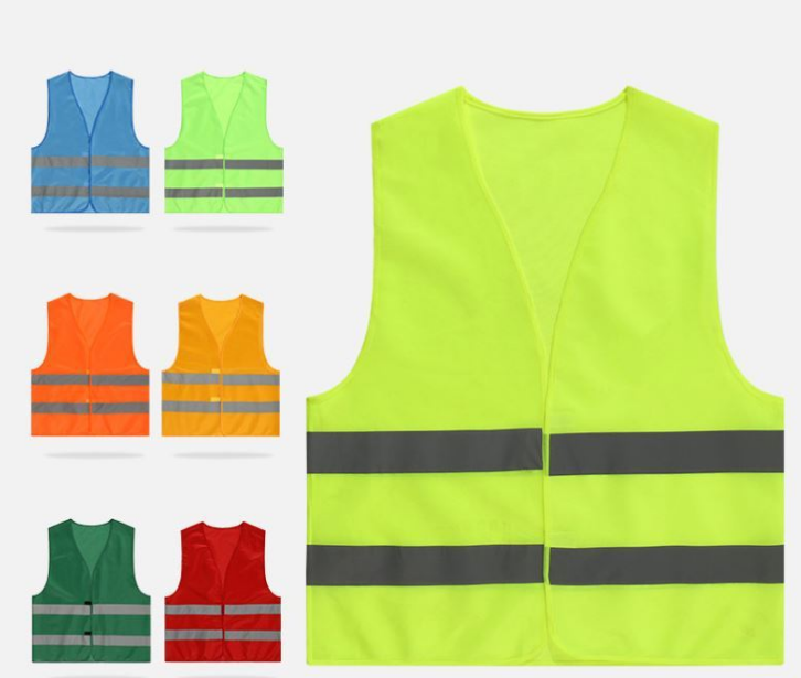 Fluorescent Green Construction Workwear Vest Yellow
